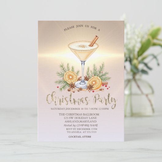 Luxury Christmas Tree Balls Gold Company Kaart (Staand voorkant)