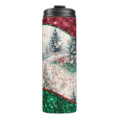 Luxury Christmas Trees Tumbler Thermosbeker (Voorkant)