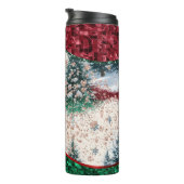Luxury Christmas Trees Tumbler Thermosbeker (Geroteerd rechts)