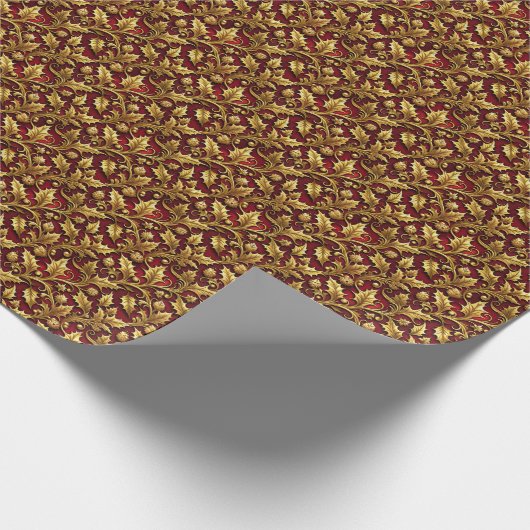 Luxury Christmas Wrapping Paper Cadeaupapier (Hoek)