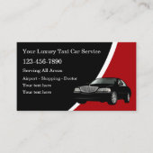Luxury Classy Taxi Car Service Visitekaartje (Voorkant)