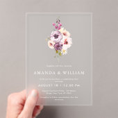 Luxury Clear Acrylic Wedding Invitation Acryl Uitnodigingen (Insitu (Draagbaar))