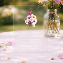 Luxury Clear Acrylic Wedding Invitation