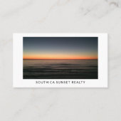 Luxury Coastal Real Estate Agent Visitekaartje (Voorkant)