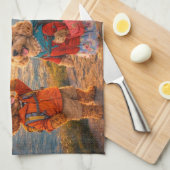 Luxury Cockapoo British Coastal  Theedoek (Quarter Fold)