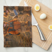 Luxury Cockapoo Stonehenge  Theedoek (Quarter Fold)