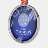 Luxury Company kerst-Logo Metalen Ornament (Links)