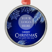 Luxury Company kerst-Logo Metalen Ornament (Voorkant)