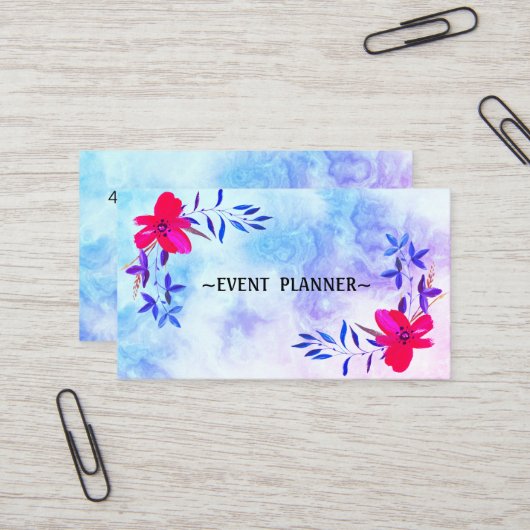 Luxury Cool Marble Visitekaartje (Voorkant / Achterkant in situ)