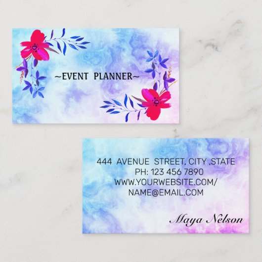 Luxury Cool Marble Visitekaartje (Voorkant / Achterkant)