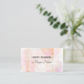Luxury Cool Pink Marble Visitekaartje (Staand voorkant)