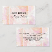 Luxury Cool Pink Marble Visitekaartje (Voorkant / Achterkant)