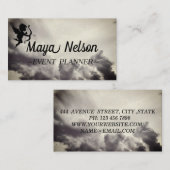 Luxury Cool Silver Cloud whit Cupid Visitekaartje (Voorkant / Achterkant)