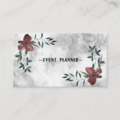 Luxury Cool Silver Marble Visitekaartje (Voorkant)