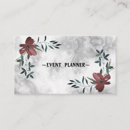 Luxury Cool Silver Marble Visitekaartje (Voorkant)