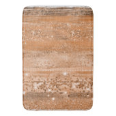 Luxury Copper Glitter Brush Strokes Badmat (Voorkant Verticaal)