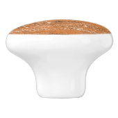 Luxury Copper Glitter Brush Strokes Keramische Knop (Zijkant)