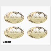 Luxury Cream Gold Floral Product Labels Monogram (Vel)