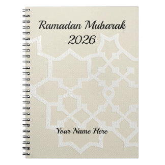 Luxury Cream White Textured Notitieboek