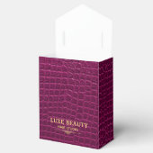 Luxury Crocodile Leather Monogram Gold Initial Bedankdoosjes (Geopend)