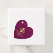 Luxury Crocodile Leather Monogram Gold Initial  Bedankjes Labels (In situ)