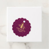 Luxury Crocodile Leather Monogram Gold Initial Bedankjes Labels (In situ)