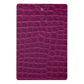 Luxury Crocodile Leather Monogram Gold Initial Mini Klembord (Achterkant)
