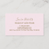 Luxury Crown Pattern Pink Afsprakenkaartje (Achterkant)