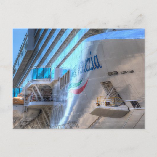 Luxury Cruise Ship Bow Feestdagenkaart (Voorkant)