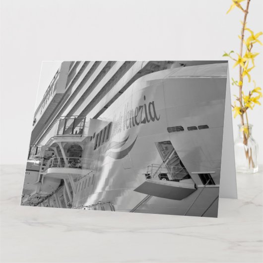 Luxury Cruise Ship Kaart (Gele Bloem)