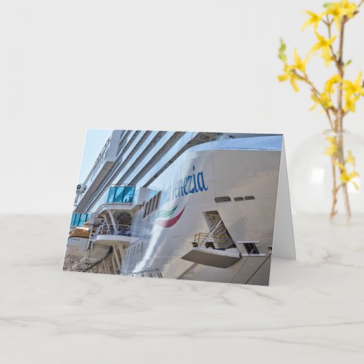 Luxury Cruise Ship Kaart (Gele Bloem)