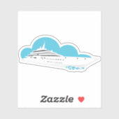 Luxury Cruise Ship Sticker (Vel)