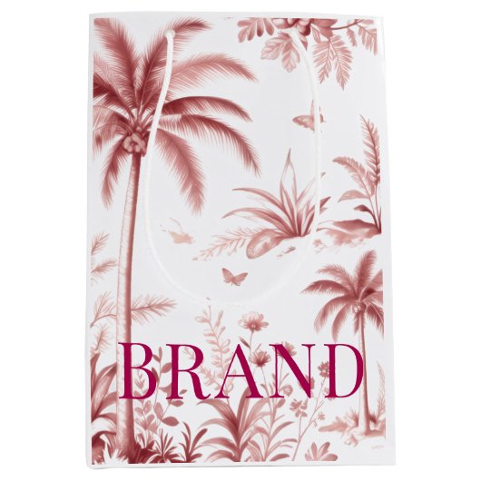 Luxury Custom Logo for gift bags|fancy  Boutiq Medium Cadeauzakje (Voorkant)