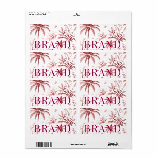 Luxury Custom Logo for labels |fancy  Boutiq (Full Sheet)