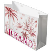 Luxury Custom Logo Paper Gift Bag | Minimal Boutiq Groot Cadeauzakje (Voorkant Gekanteld)