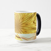 Luxury Daily Ritual: Gilded Zenith Opulent Swirl D Magische Mok (Voorkant rechts)