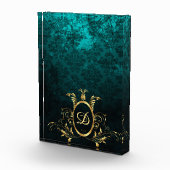 Luxury Damask gold Lijst - Gepersonaliseerd Fotoblokken (Rechts)