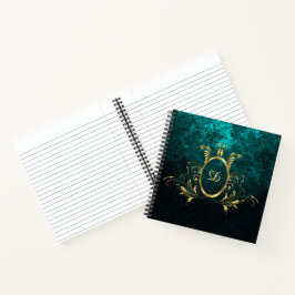 Luxury Damask Lijst monogram Notitieboek