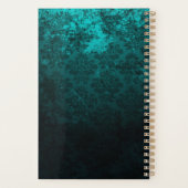 Luxury Damask Lijst monogram Planner (Achterkant)
