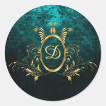 Luxury Damask Lijst monogram