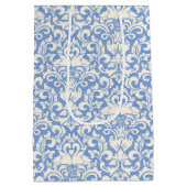 Luxury Damask Romantic Swan Love Medium Cadeauzakje (Achterkant)