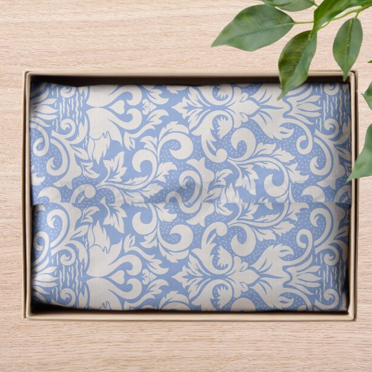 Luxury Damask Romantic Swan Love Tissuepapier