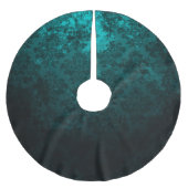 Luxury Damask turquoise Kerstboom Rok (Voorkant)