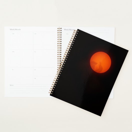 Luxury Dark Ember Halloween Planner Cover (Display)