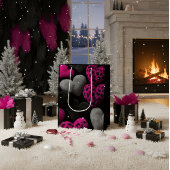 Luxury Dark Romantic Heart Gift Bag Medium Cadeauzakje