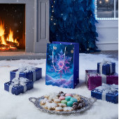 Luxury Dark Snowflake Gift Bag Medium Cadeauzakje