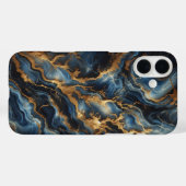 Luxury Deep Blue Marble Phone Case - Elegant  (Achterkant (horizontaal))
