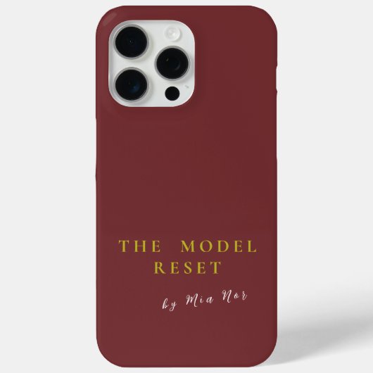 Luxury Deep Burgundy & Gold Parisian Chic iPhone 1 Case-Mate iPhone Case (Achterkant)