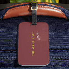 Luxury Deep Burgundy & Gold Parisian Chic Luggage  Bagagelabel