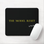 Luxury Deep Burgundy & Gold Parisian Chic Mousepad Muismat (Met muis)